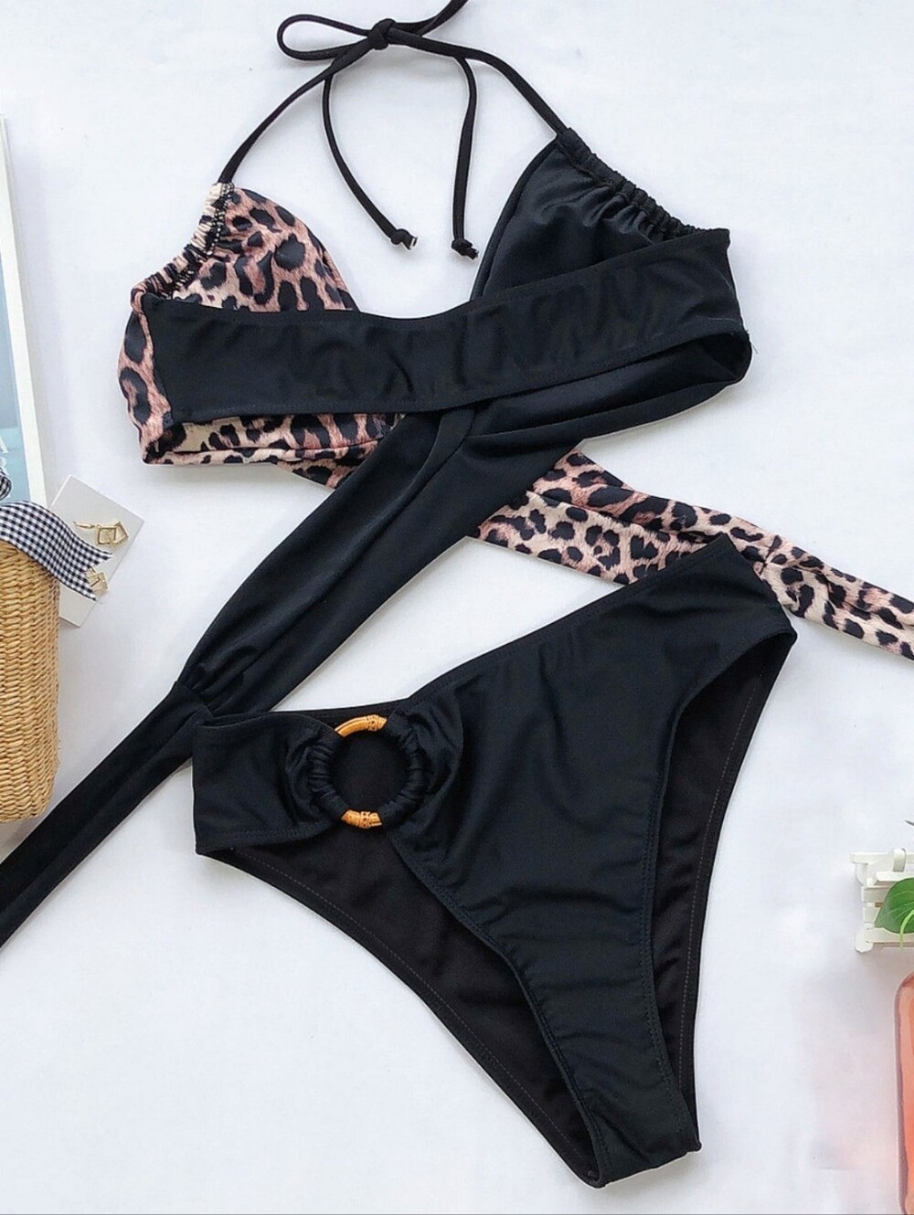 Sunlit Siren Bikini Set - Black Leopard - Picture 2 of 6